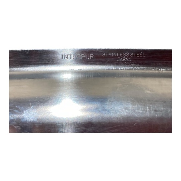 Vintage MCM Interpur Walnut Handled Stainless Bar Service Tray - Picture 5 of 5